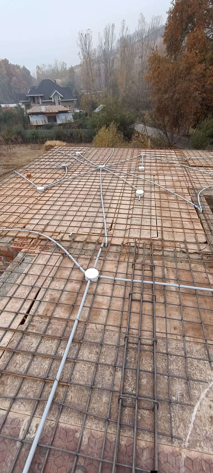 Tubing, wiring, solar installation,